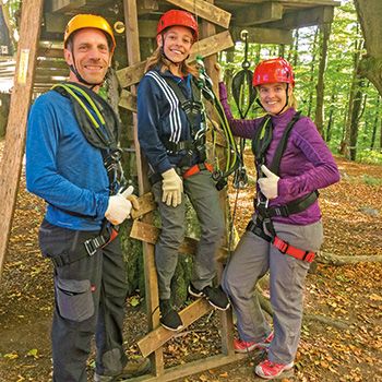 Kletterwald auf dem Kreuzberg bei Bischofsheim